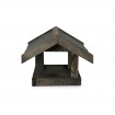 Karmnik dla ptaków KS z dachem dwuspadowym - Czarny