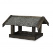 Karmnik dla ptaków KS z dachem dwuspadowym - Czarny