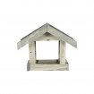 Karmnik dla ptaków KS z dachem dwuspadowym - Szary