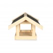 Karmnik dla ptaków KS z dachem dwuspadowym - Naturalny