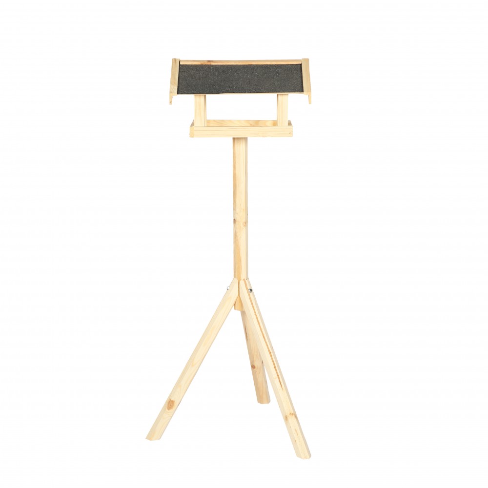 Naturalny karmnik z dachem dwuspadowym KS / nogi sześciokąt