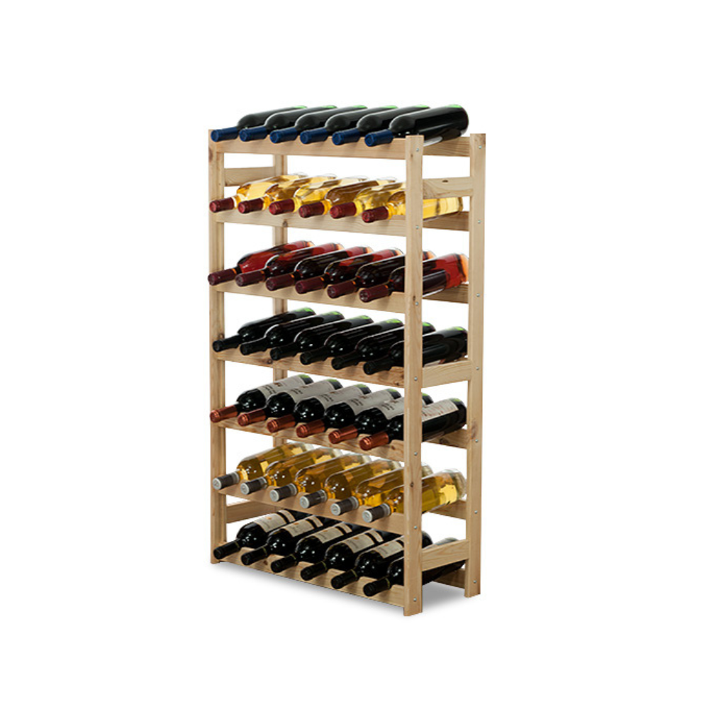 Drewniany regał na wino RW-1 /42 butelki/ Naturalny