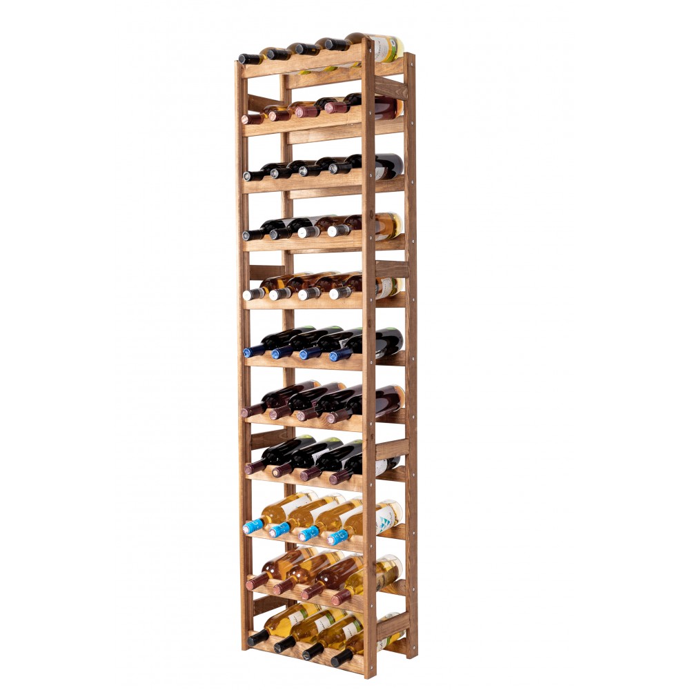 Drewniany regał na wino RW-1 /44 butelki/ Brązowy