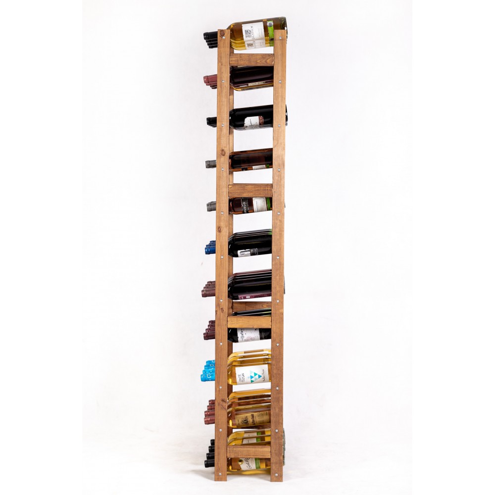 Drewniany regał na wino RW-1 /44 butelki/ Brązowy