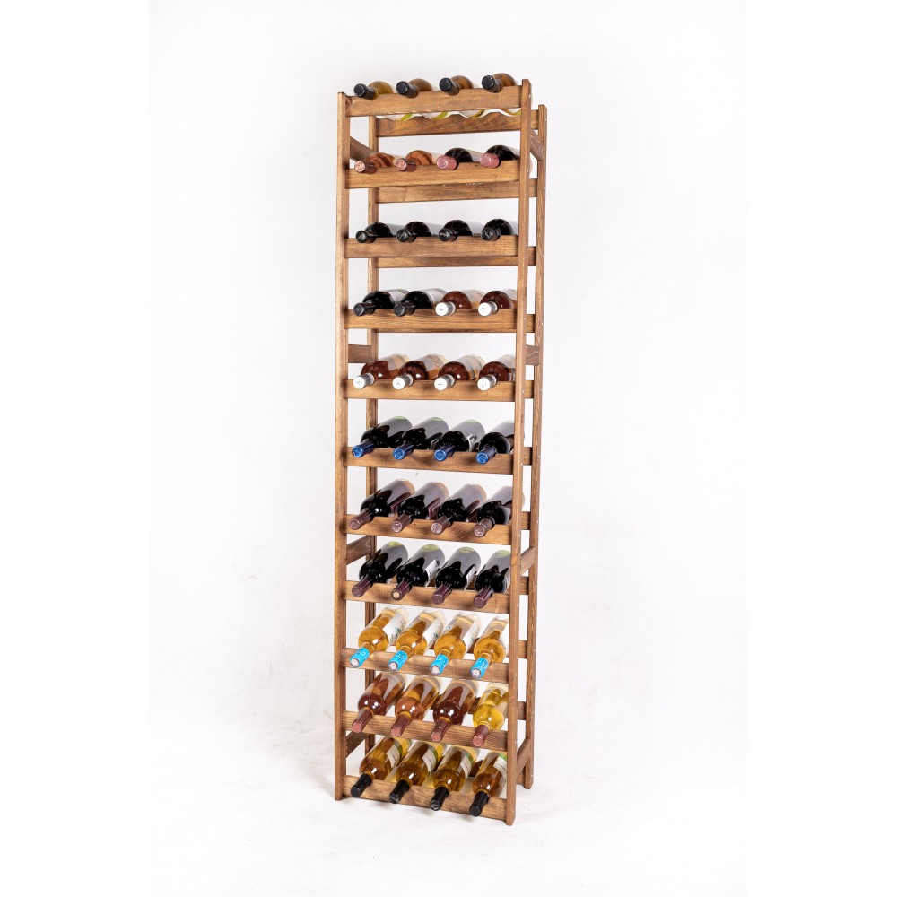 Drewniany regał na wino RW-1 /44 butelki/ Brązowy