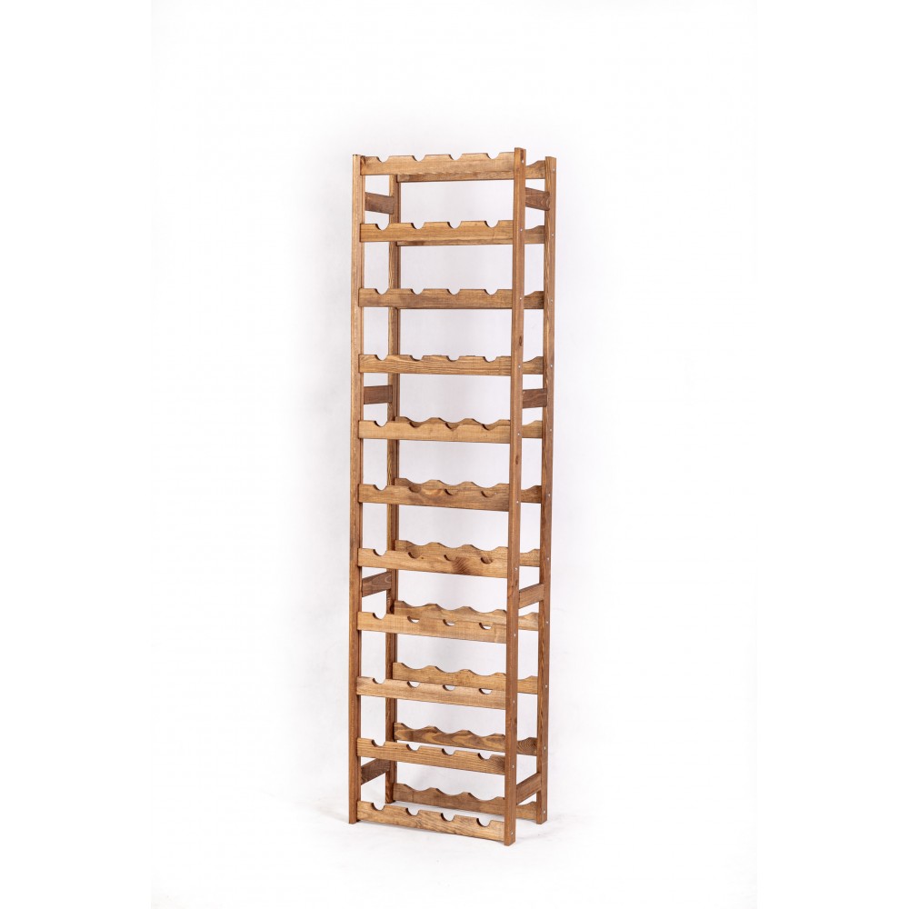 Drewniany regał na wino RW-1 /44 butelki/ Brązowy