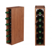 Modułowy Słupek na Wino RW61 (Na 6 Butelek) – Brązowe Drewno
