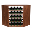 Modułowy/ Narożny Regał na Wino RW61 (5 Leżni) – Brązowe Drewno
