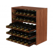 Modułowy Regał na Wino RW61 (5 Wysuwanych Leżni) – Brązowe Drewno