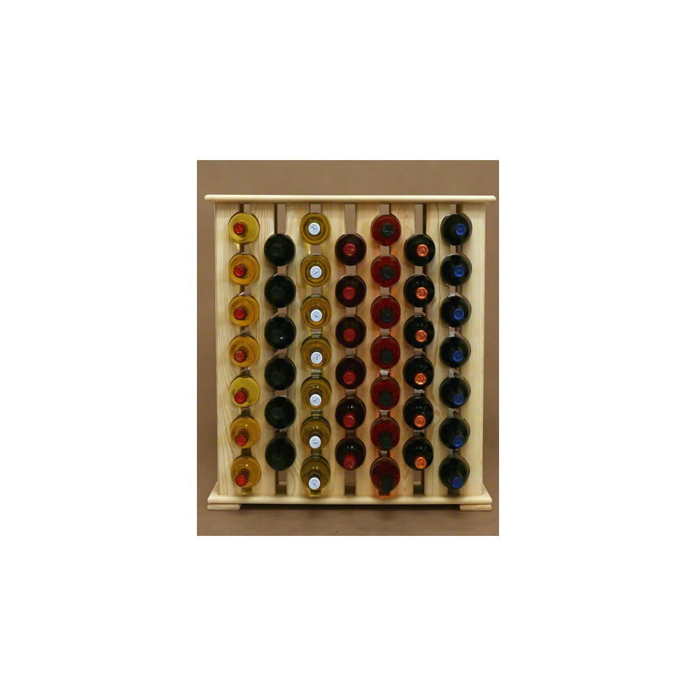 Regał na Wino RW-12/ 46 Butelek - Naturalne Drewno