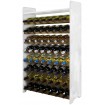 Dębowy regał na wino z półką RW-20 /56 butelek/ – White & Dark Oak