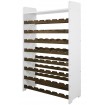 Dębowy regał na wino z półką RW-20 /56 butelek/ – White & Dark Oak