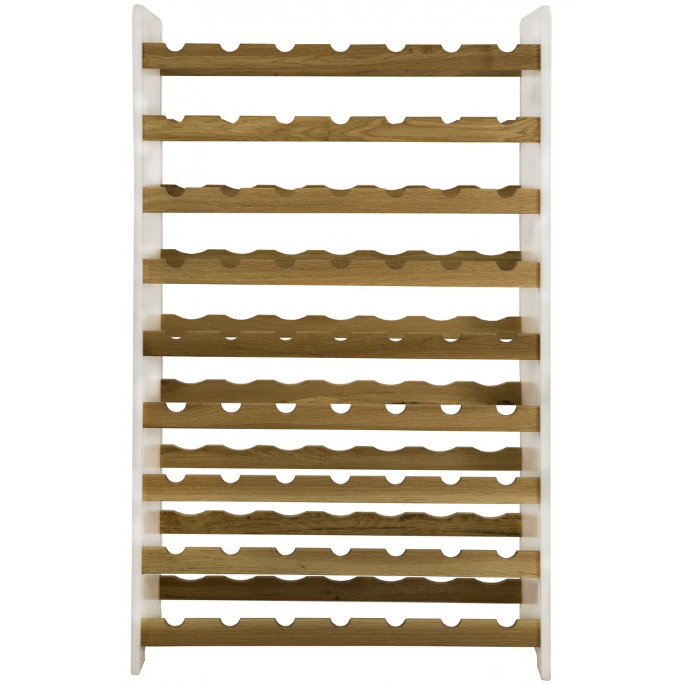 Dębowy regał na wino RW-20 /63 butelki/ – White & Light Oak