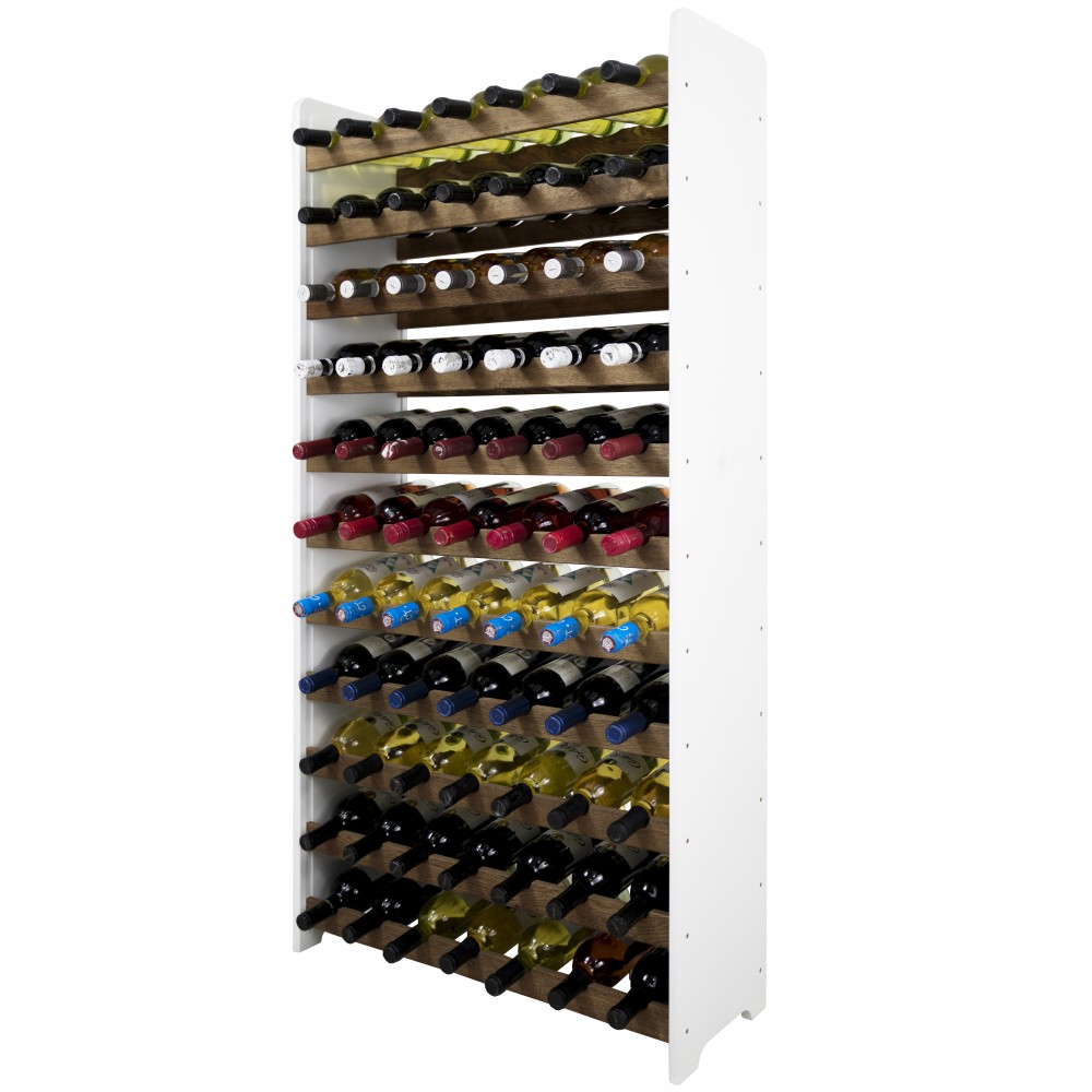 Dębowy regał na wino RW-20 /77 butelek/ – White & Dark Oak