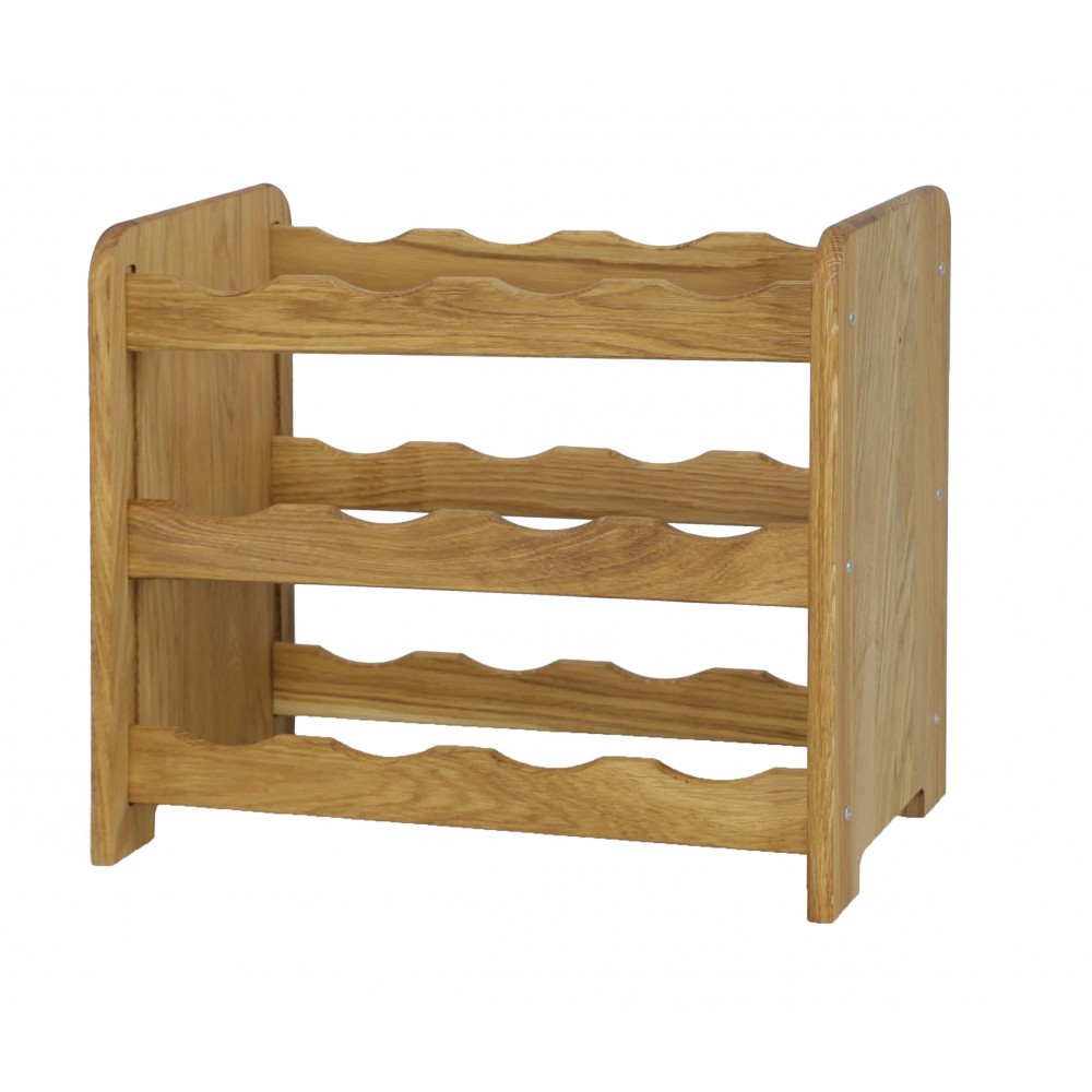 Dębowy Regał na Wino RW-22/12 butelek/ Olejowany