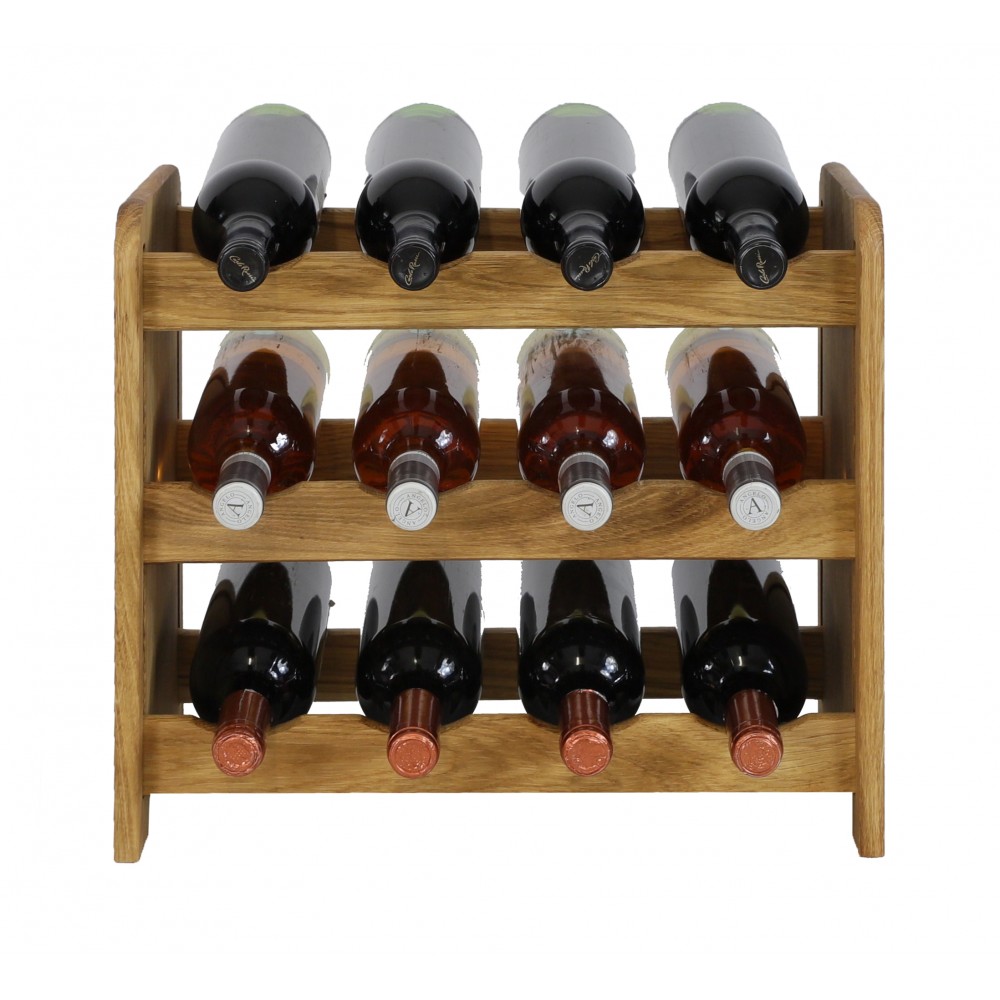 Dębowy Regał na Wino RW-22/12 butelek/ Olejowany