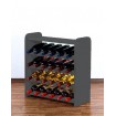 Regał na wino z półką RW-16 /24 butelki/ - Szary