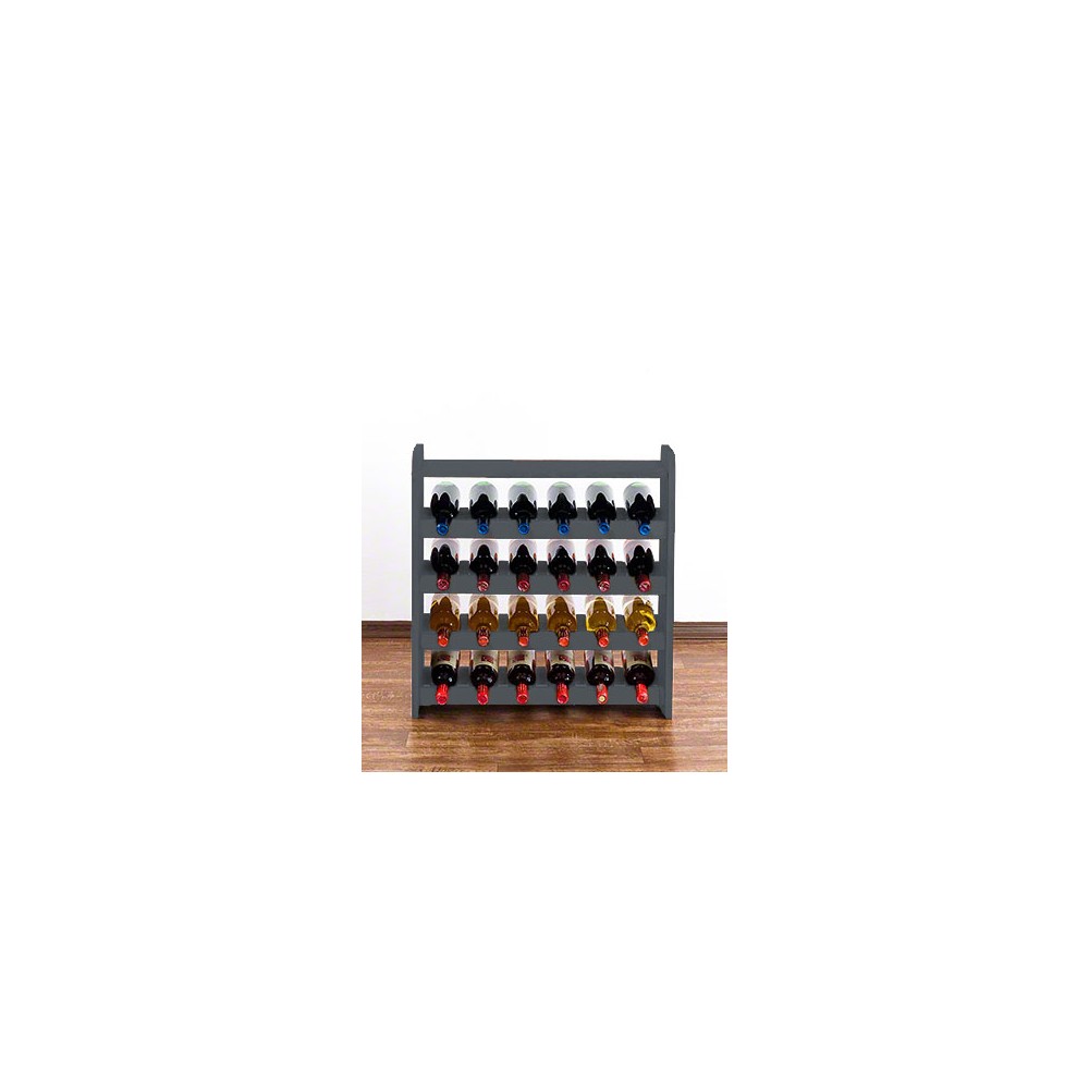 Regał na wino z półką RW-16 /24 butelki/ - Szary