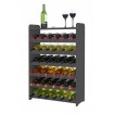 Regał na wino z półką RW-16 /36 butelek/ - Szary