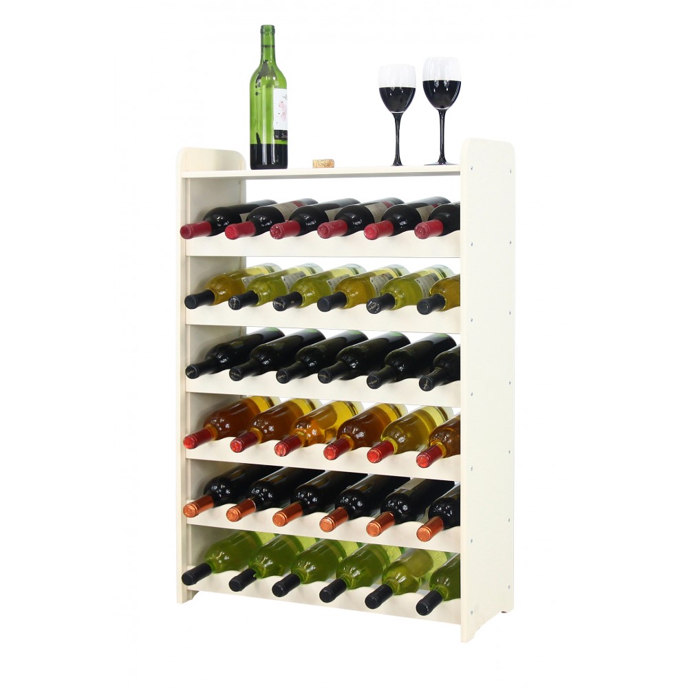Regał na wino z półką RW-16 /36 butelek/ - Ecru