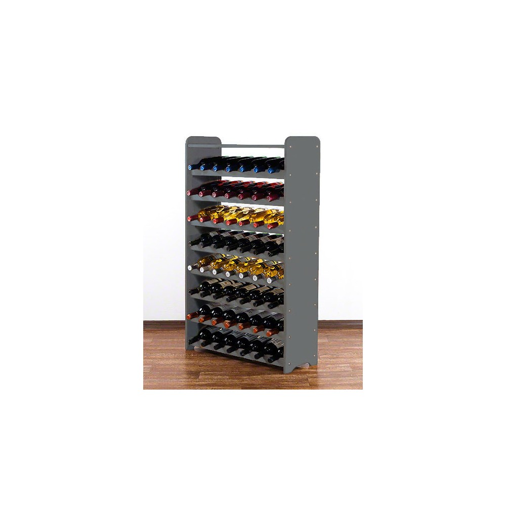 Regał na wino z półką RW-16 /56 butelek/ - Szary