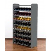 Regał na wino z półką RW-16 /56 butelek/ - Szary