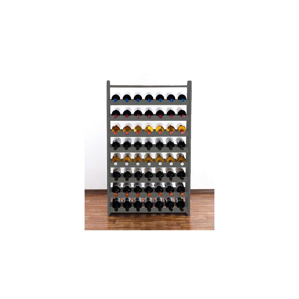 Regał na wino z półką RW-16 /56 butelek/ - Szary