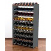 Regał na wino RW-16 /63 butelki/ - Szary