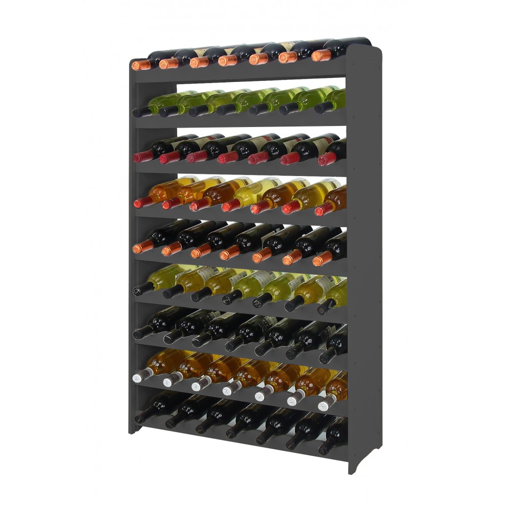 Regał na wino RW-16 /63 butelki/ - Szary