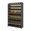Regał na wino RW-16 /63 butelki/ - Szary