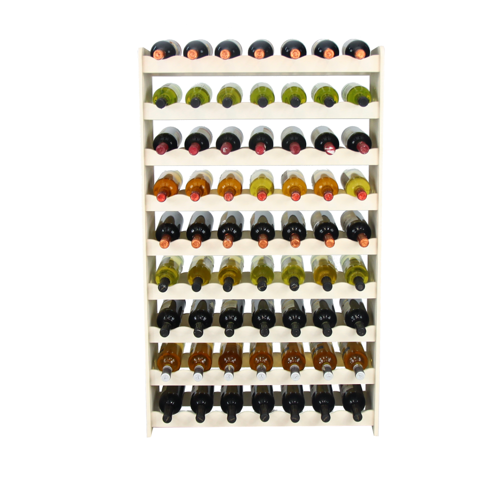 Regał na wino RW-16 /63 butelki/ - Ecru