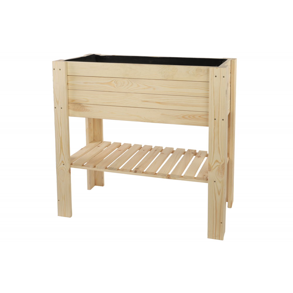 Skrzynia do uprawy – na nóżkach ZB4 / 79,5X79,5X42,6cm / Naturalny