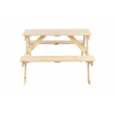 Stół piknikowy dla dzieci z ławką SPD/79cm - Naturalny