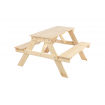Stół piknikowy dla dzieci z ławką SPD/79cm - Naturalny