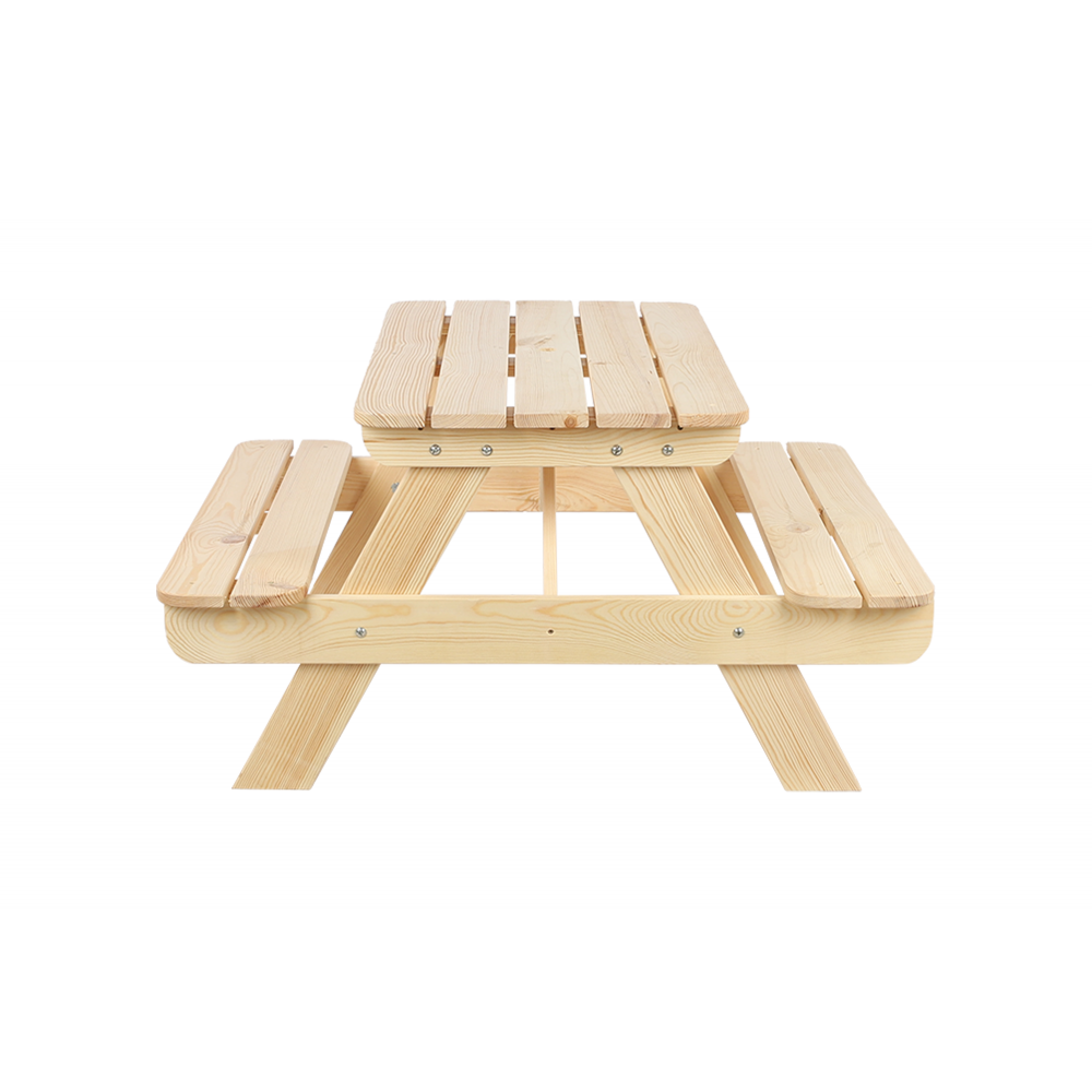 Stół piknikowy z otworem na parasol SPD/80cm - Naturalny