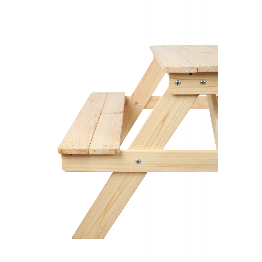 Stół piknikowy z pojemnikiem i pokrywą SPD/80cm - Naturalny