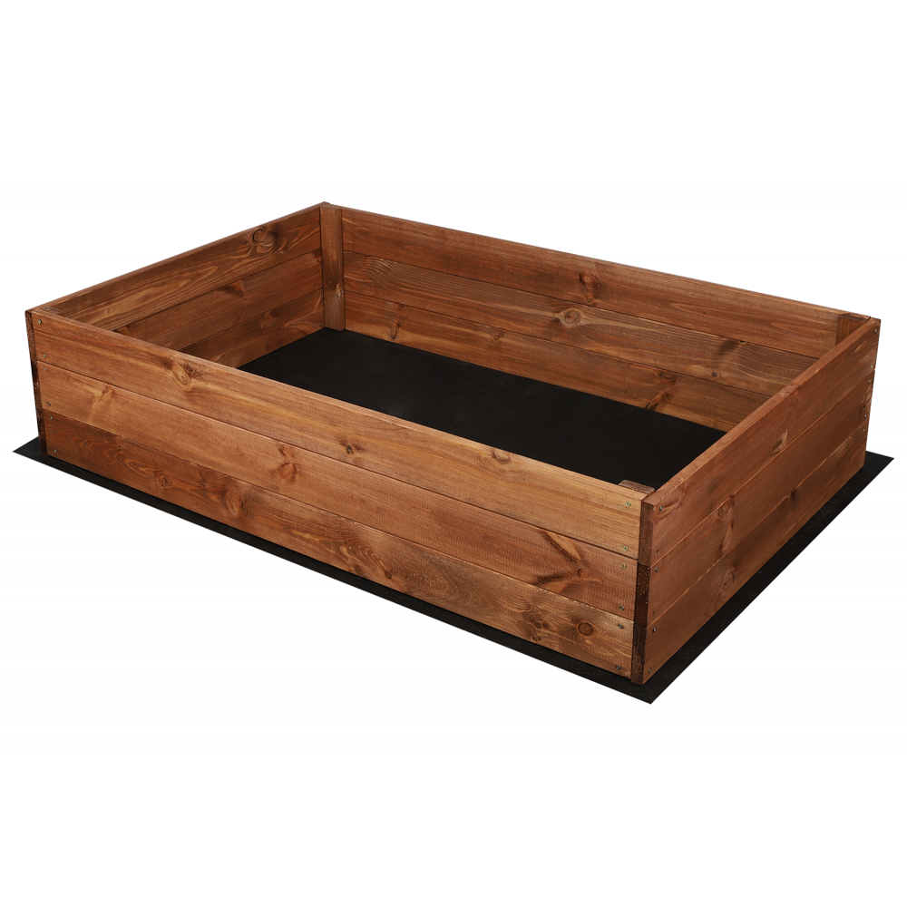 Skrzynia ogrodowa ZP06 /27x120x80 cm/ Brązowa