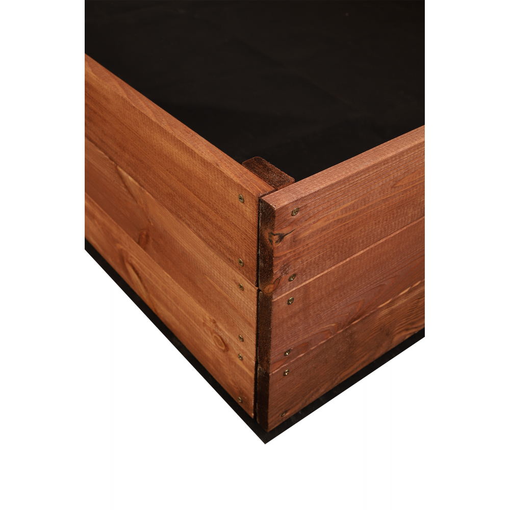 Wielka skrzynia ogrodowa ZP06 /27x237x80 cm/ Brązowa