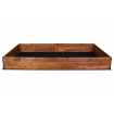 Wielka skrzynia ogrodowa ZP06 /27x237x117 cm/ Brązowa