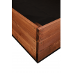 Wielka skrzynia ogrodowa ZP06 /27x237x117 cm/ Brązowa