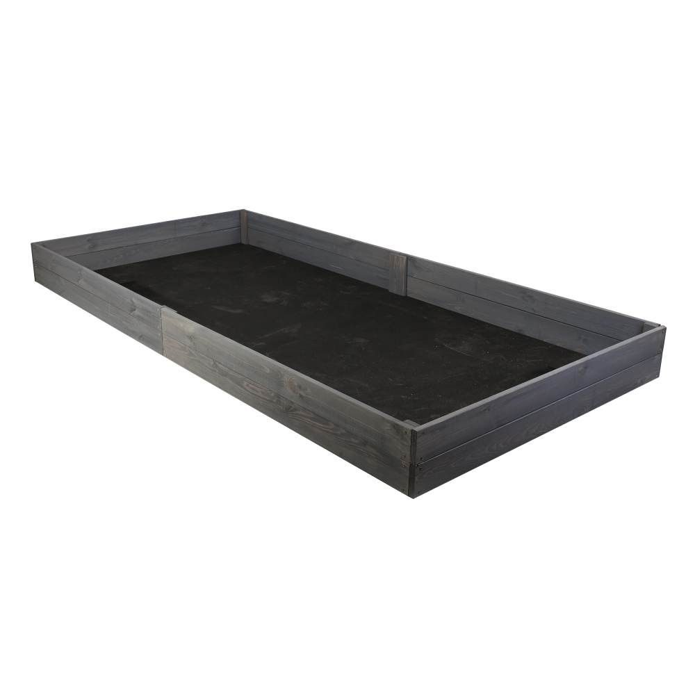 Wielka skrzynia ogrodowa ZP06 /18x237x117 cm/ Szara