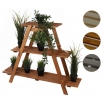 Drewniany Kwietnik 79x101x26 cm – RP/  3- poziomowy/ Brązowy