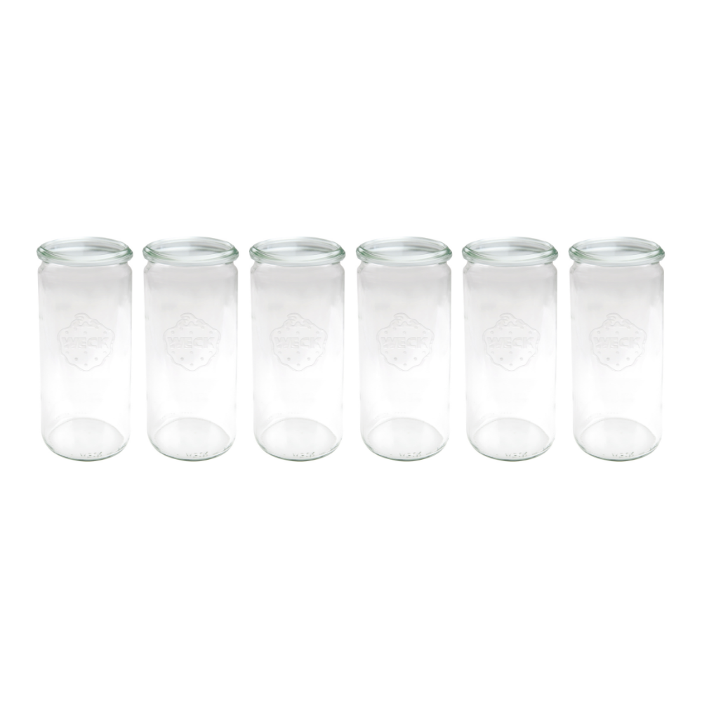 Słoiki WECK 6szt/ żaroodporny słoik 1040ml 1l CYLINDER