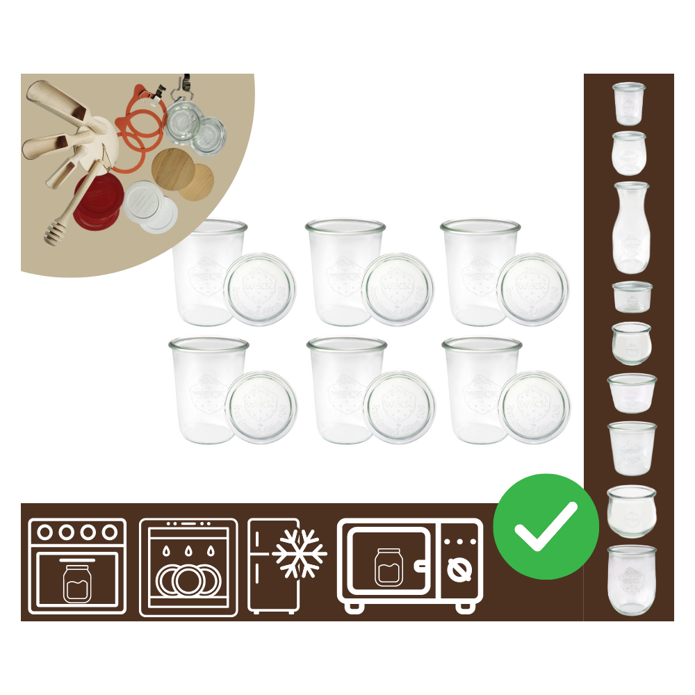 Słoiki WECK 6szt/ szklane wieko słoik 850ml MOLD