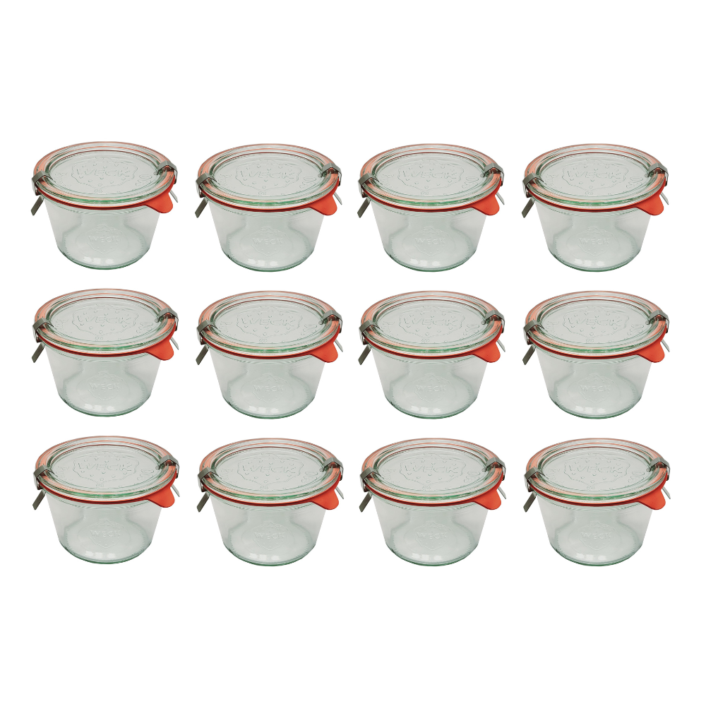 Słoiki WECK 12szt/ szkl. wieko,gumka, bl słoik 370ml MOLD