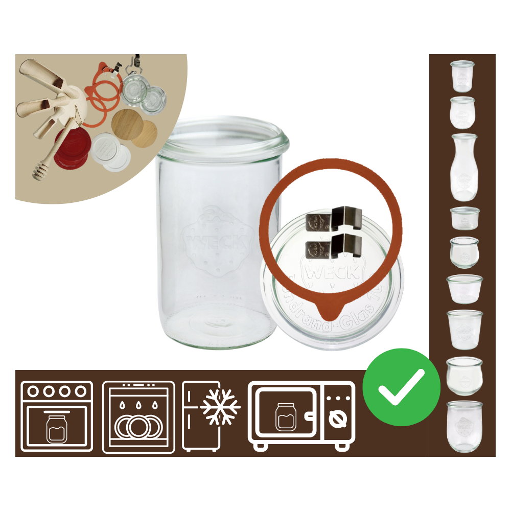 Słoiki WECK / szkl. wieko,gumka, bl słoik 1050ml 1l MOLD