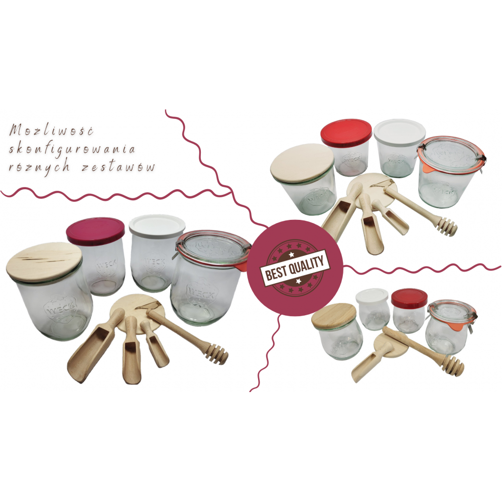 Słoiki WECK / szkl. wieko,gumka, bl KARAFKA 1l 1062ml BUTELKA