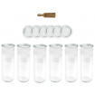 Słoiki WECK 6szt/ szklane wieko, miarka słoik 600ml CYLINDER