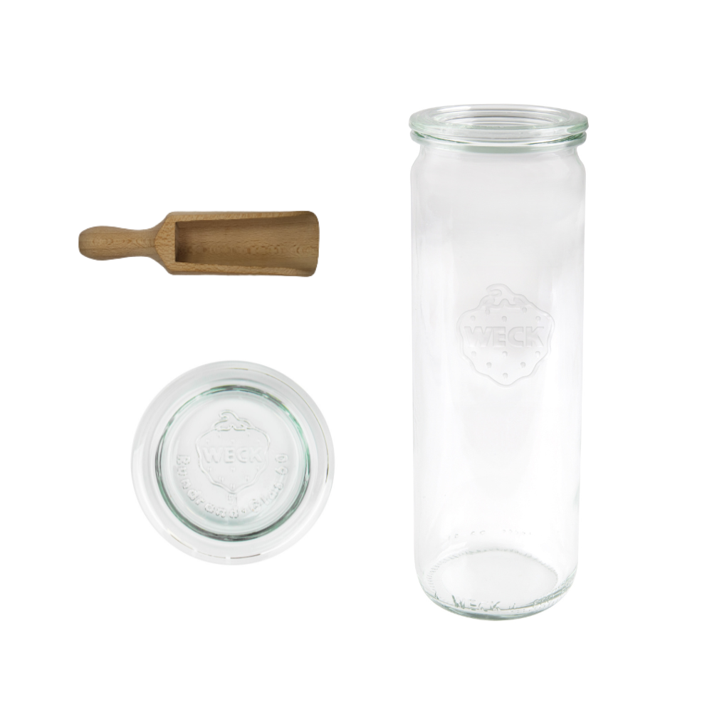 Słoiki WECK / szklane wieko, miarka słoik 600ml CYLINDER