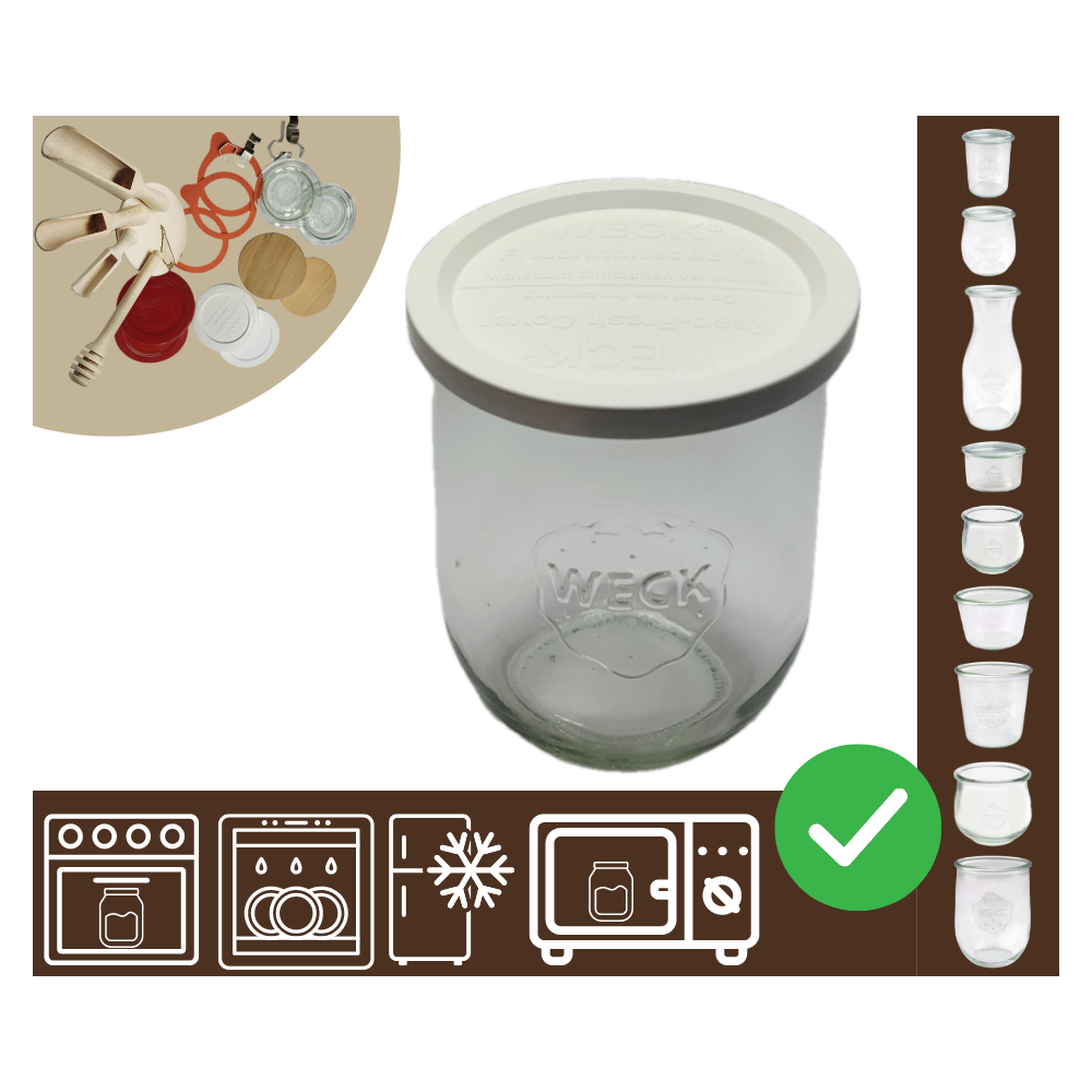 Słoiki WECK / plastikowe wieko słoik 1l 1062ml TULIP